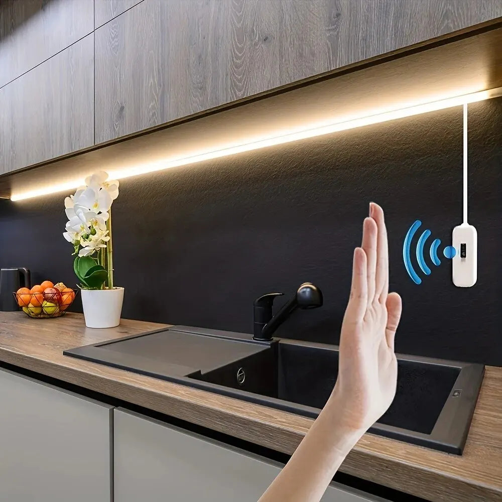 USB Gesture Sensor LED Strip Light Dimmable 1M TV Backlight Kitchen Lighting