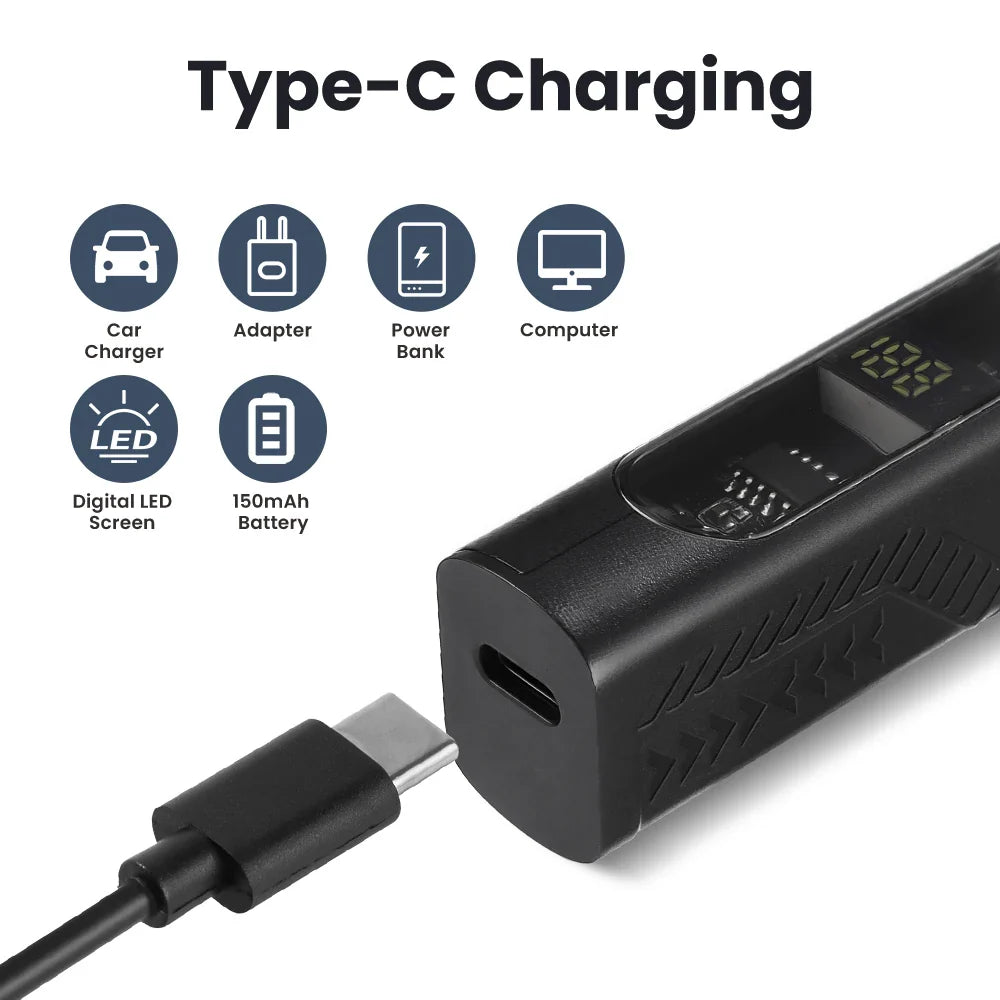 Electric Nose Hair Trimmer USB Rechargeable Ear & Nose Hair Remover for Men