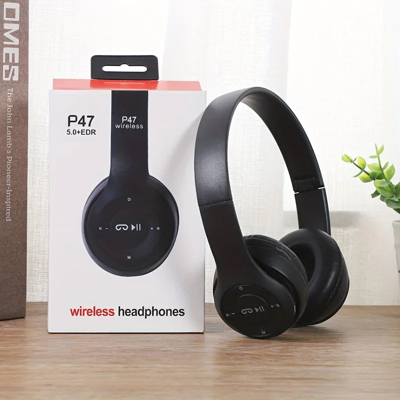 Wireless Bluetooth 5.0 Foldable Headphones Stereo Over Ear Sports Gaming Headset