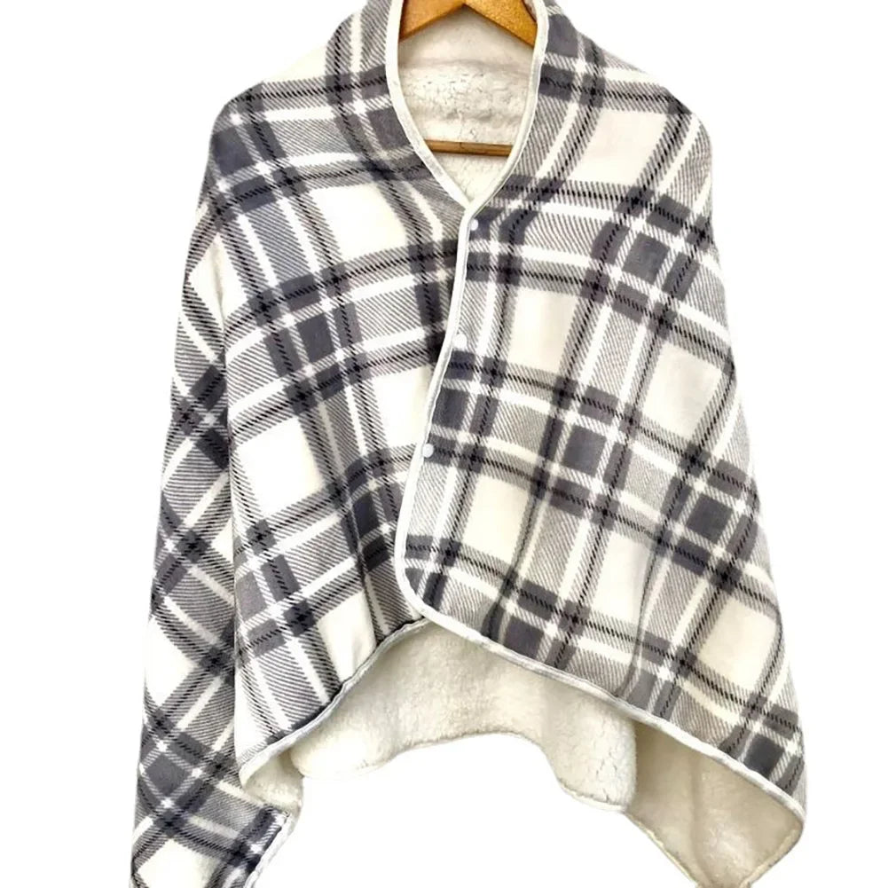 USB Electric Heated Blanket 140CM with Timer for Bed, Office, Back and Knee Warmth