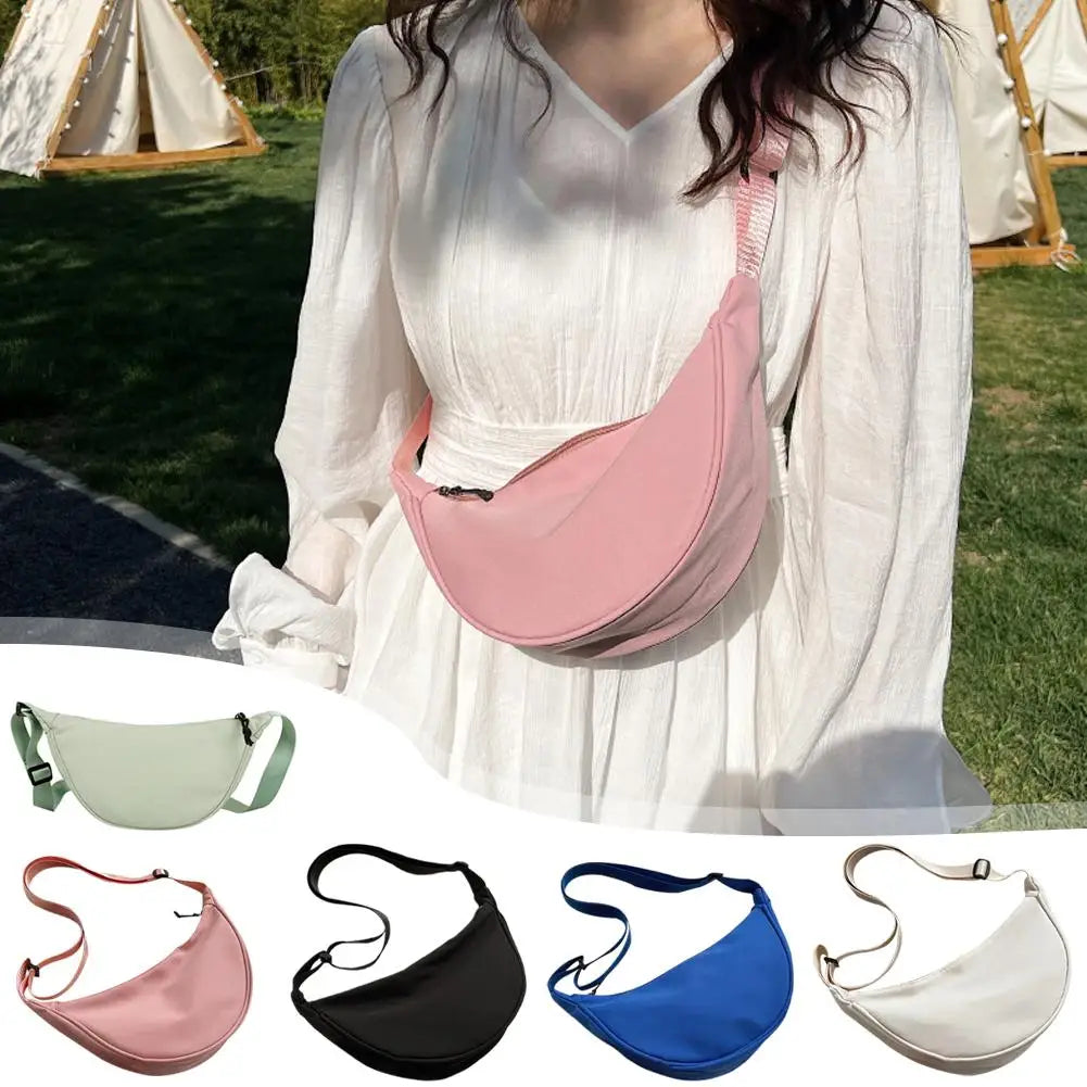 Women Nylon Crossbody Hobo Bag Large Capacity Casual Shoulder Chest Purse