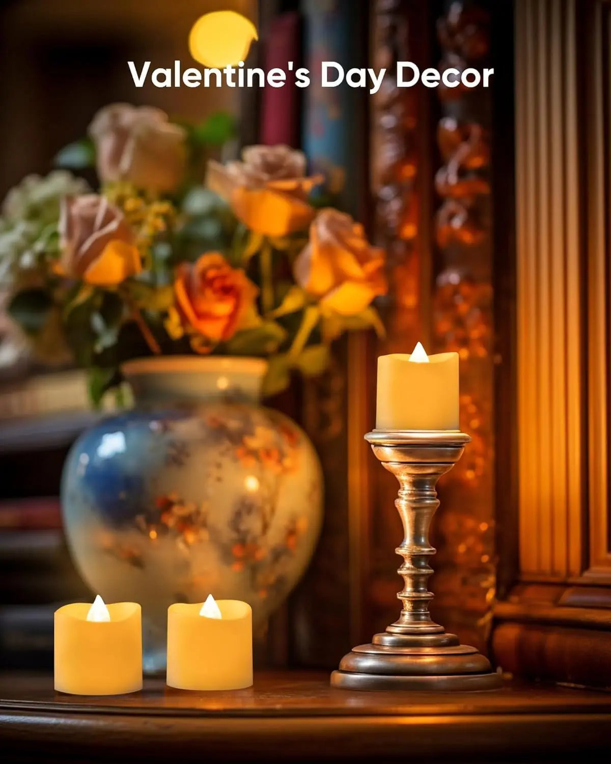 24PCS LED Flameless Tea Light Candles – Battery Operated Wedding & Party Decor