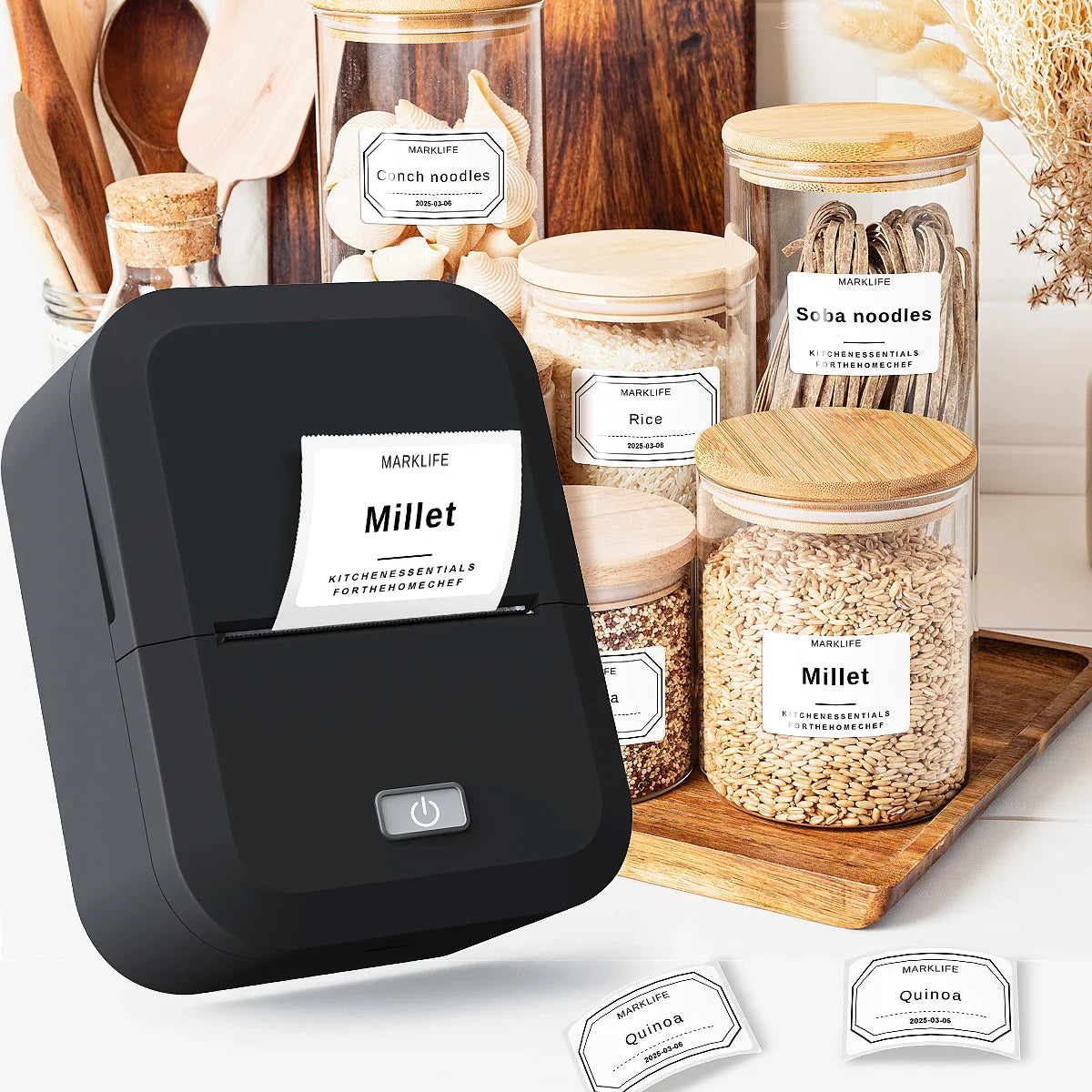 Bluetooth Thermal Label Printer Inkless Mini Sticker Maker for DIY & Gifts