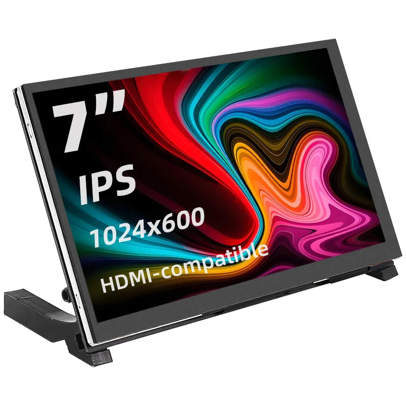 7" Portable Touch Screen Monitor IPS LCD 1024x600 for Raspberry Pi PC Laptop