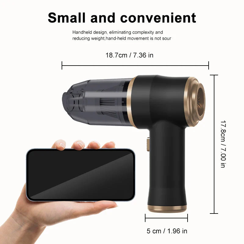 Wireless Car Vacuum Cleaner High Power Portable for Bedroom Carpet Home