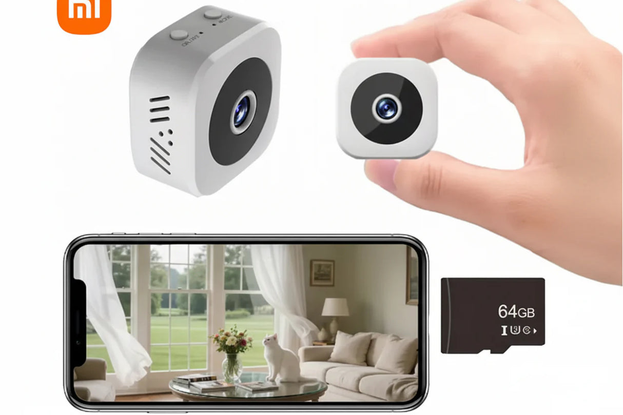 Xiaomi 8K Mini Security Camera Full Color Night Vision WiFi Motion Surveillance