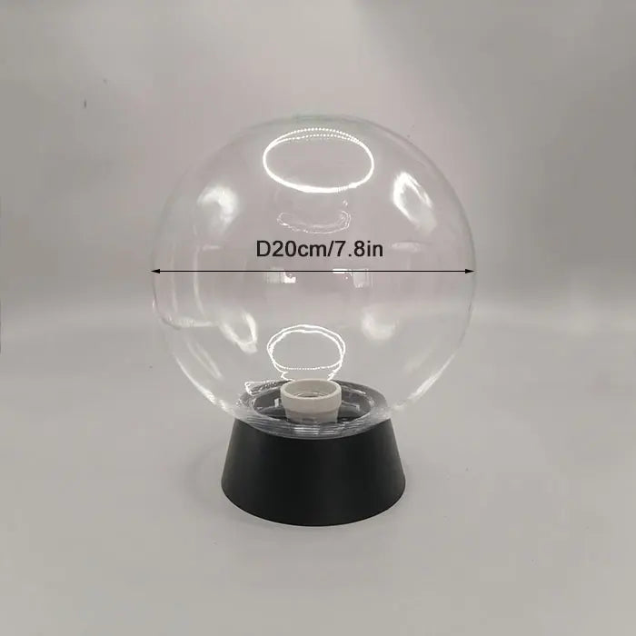Outdoor Post Lamp Black Globe Fence Deck Pillar Light for Yard Porch
