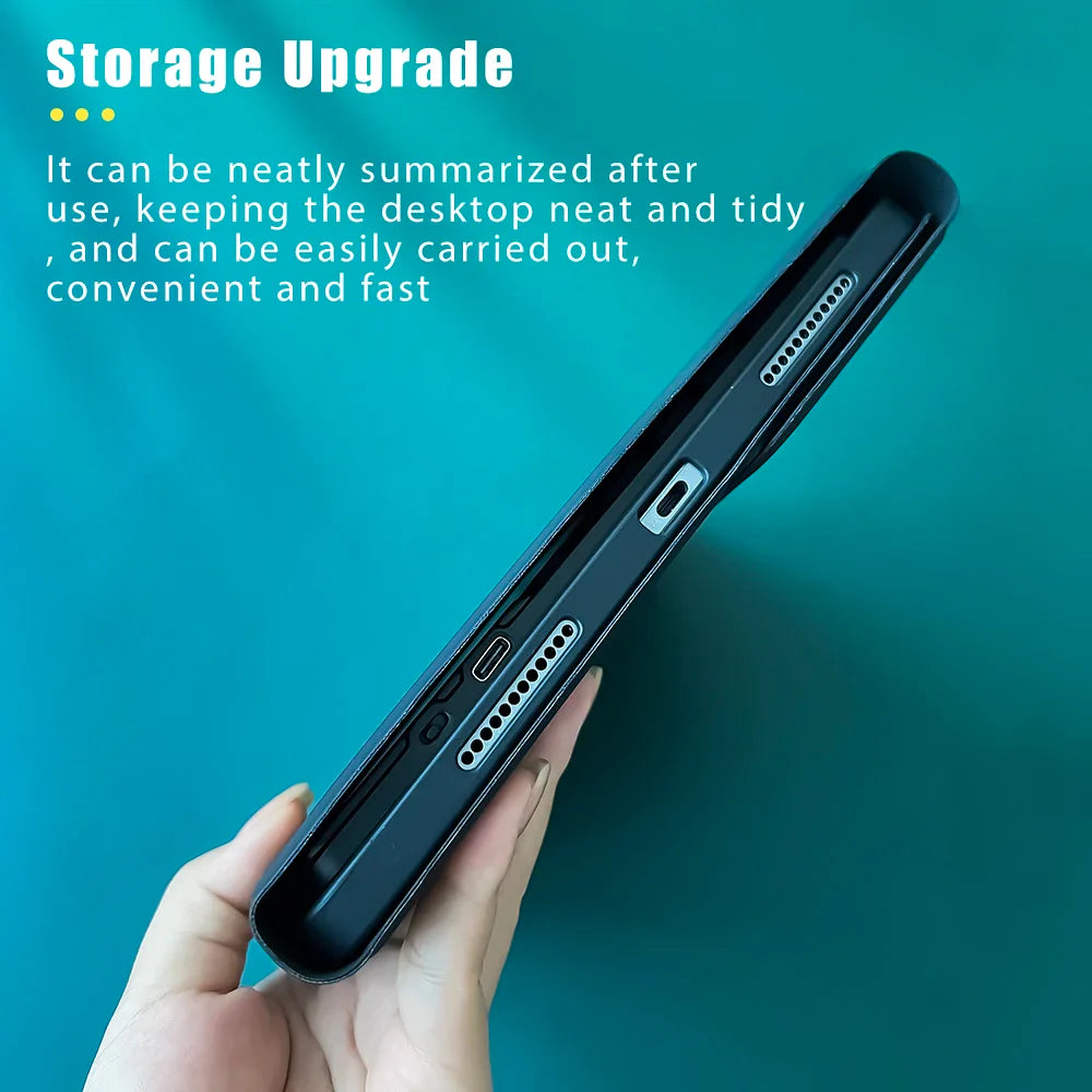 Wireless Keyboard Case with Mouse for 10.2 Tablet Touchpad Magnetic Cover