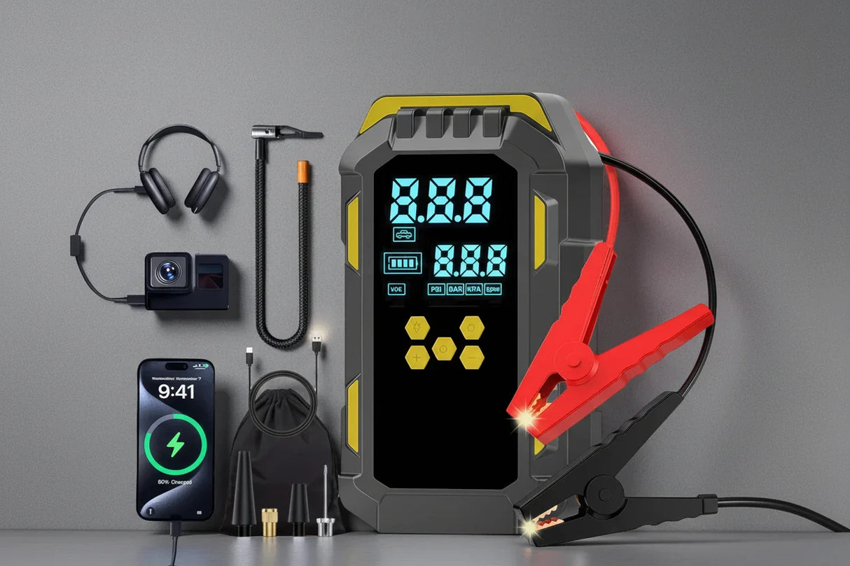 12V-Car-Jump-Starter-with-Air-Compressor-150PSI-Portable-Battery-Booster-Vehicle-Jump-Starters