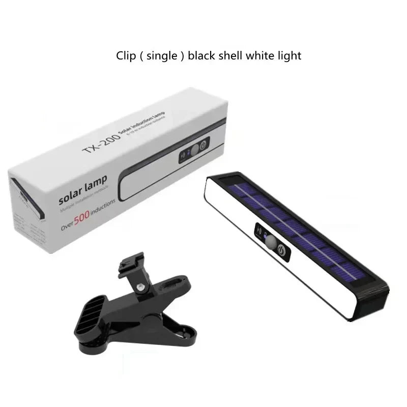 Clip-On Solar Motion Lights Outdoor 36 LED Waterproof Security Solar Fence Lamp