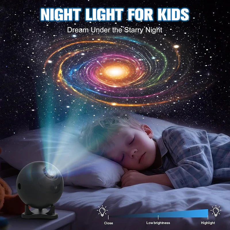 Galaxy Projector Star Projector with 12 Films Nebula Night Light Bedroom Ceiling