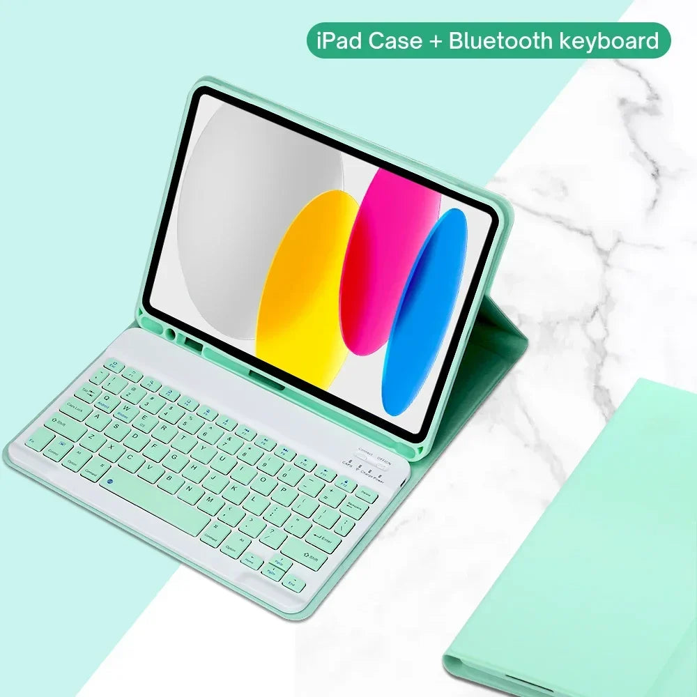 Detachable Bluetooth Keyboard Case for 10.9 Tablet Wireless Protective Cover