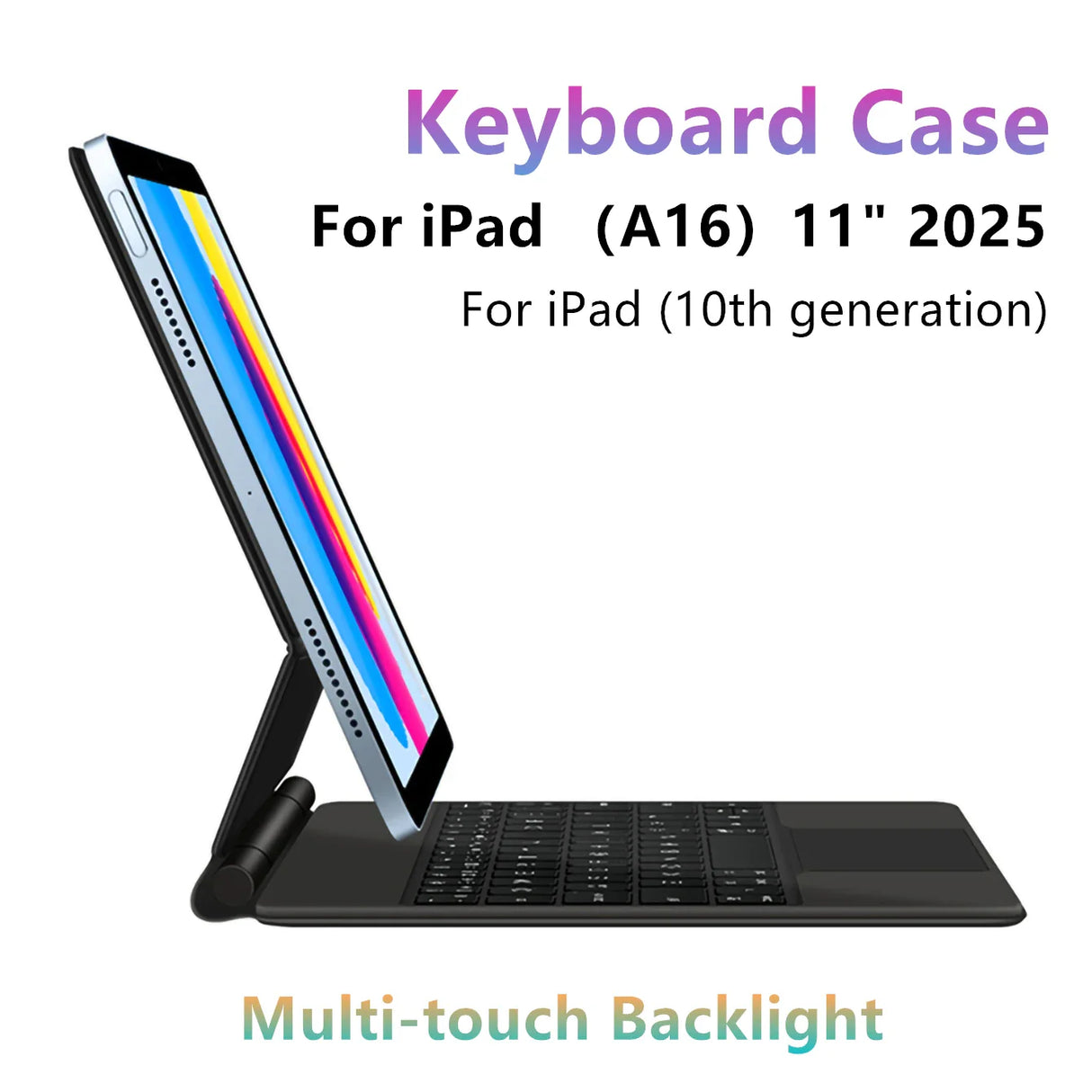 iPad A16 11 Inch Keyboard Case 10th/11th Gen Backlit Magic Smart Cover