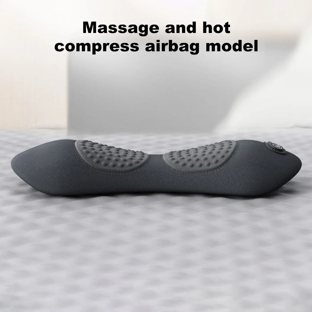 3-in-1 Lumbar Support Pillow Adjustable Back Massager with Heat Memory Foam