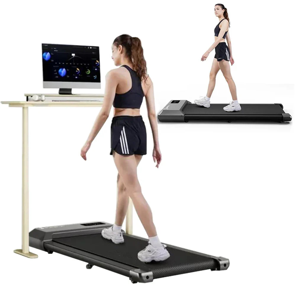 Under Desk Walking Pad Treadmill 2.5HP Remote Portable 136kg Home Fitness Machine