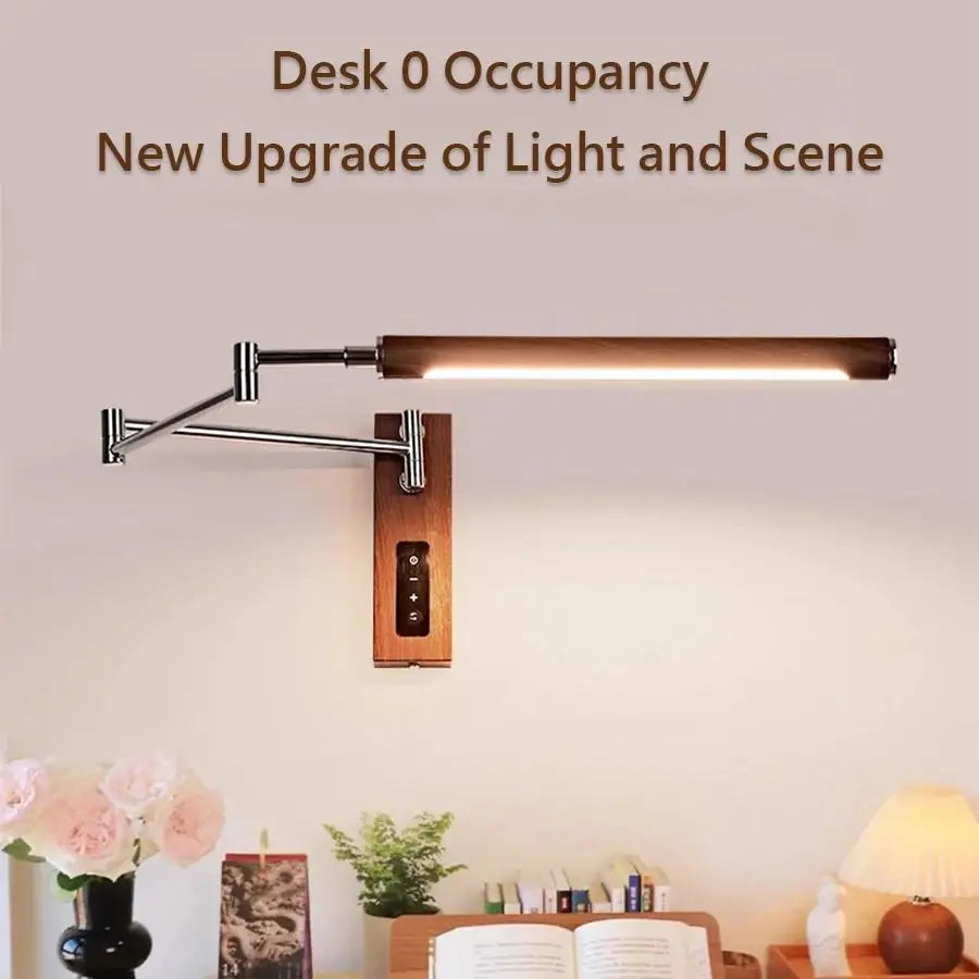 French Vintage Plug In Wall Sconce Adjustable Arm Bedside Reading Light