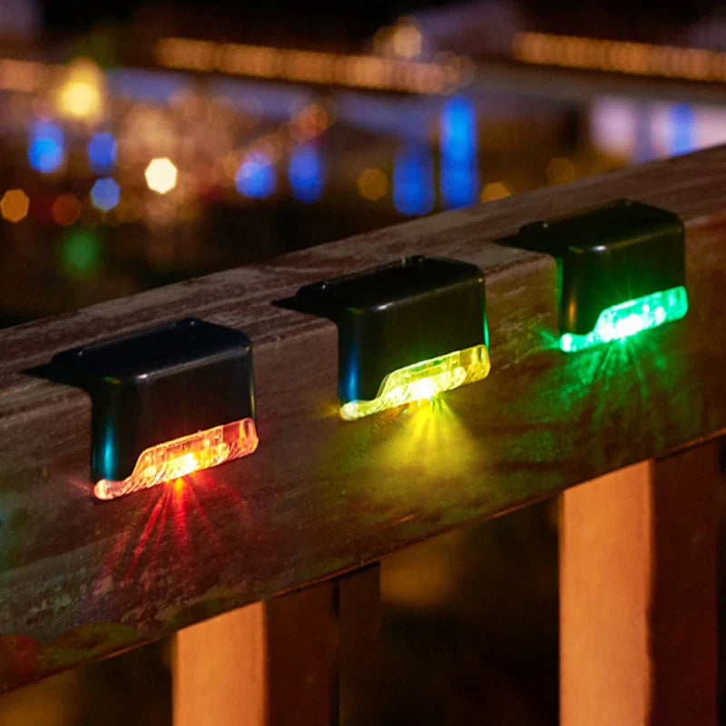 Outdoor Solar Deck Lights – Waterproof LED Fence & Step Lamps for Yard & Pathway