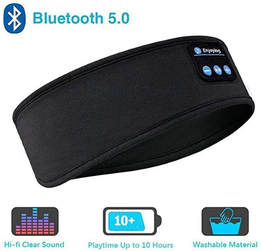 Bluetooth Sleep Headphones Headband Wireless Eye Mask for Side Sleeper Comfort