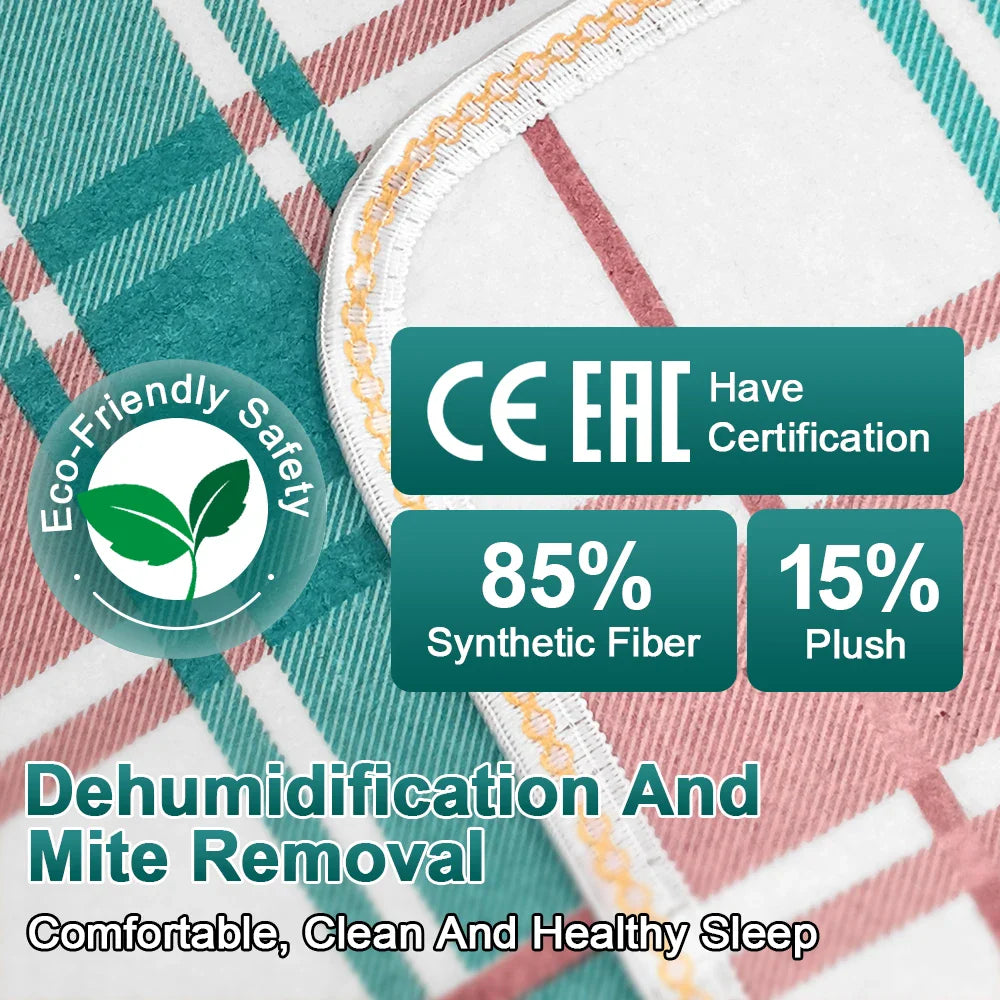 220V Electric Heated Blanket Thermostat Thick Winter Body Warmer 150x180cm