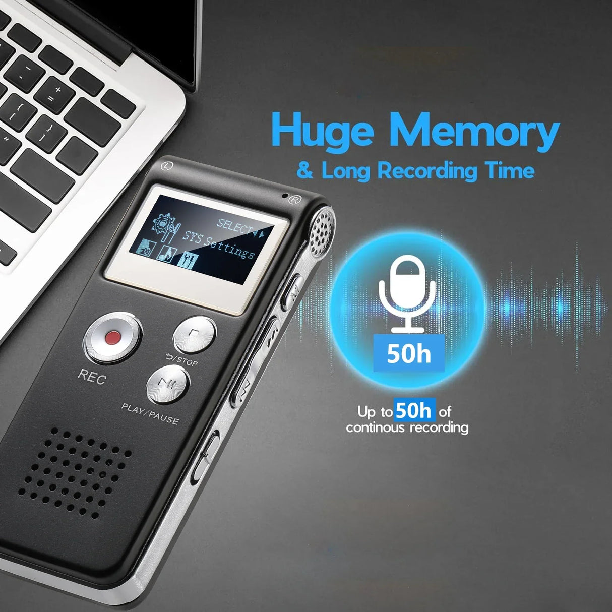 Voice Activated Digital Recorder Portable Lecture Audio Recorder N28
