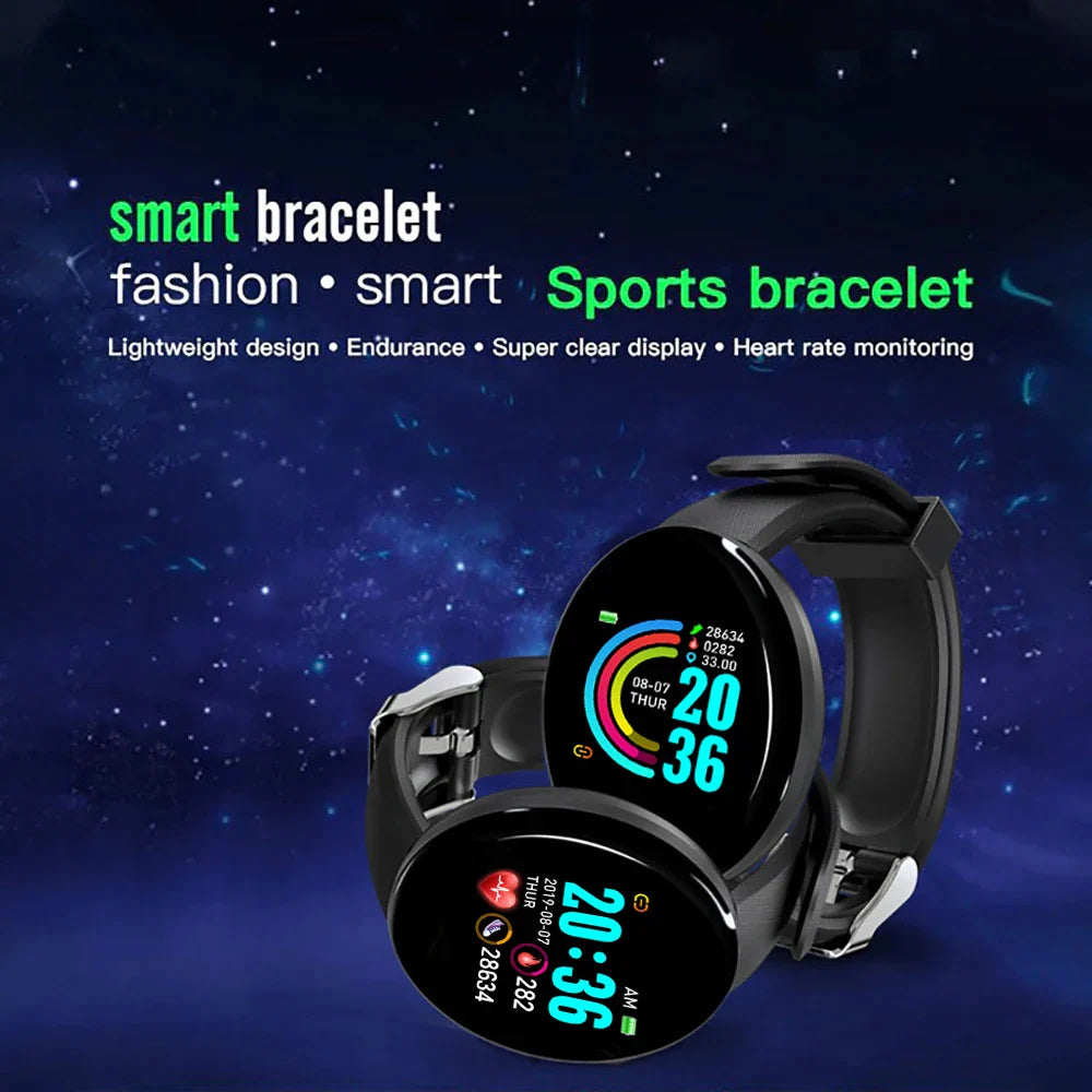 Smart Watch Fitness Tracker Heart Rate Blood Pressure Smartwatch for iOS Android