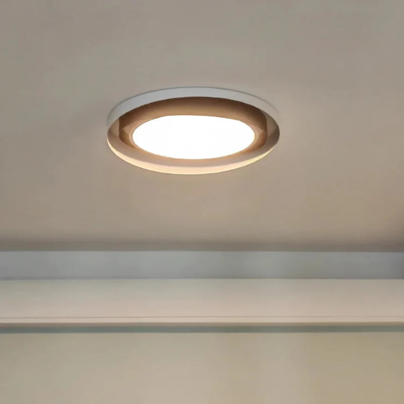 Dimmable LED Chandelier Circular Ceiling Light Eye Protection for Living Room