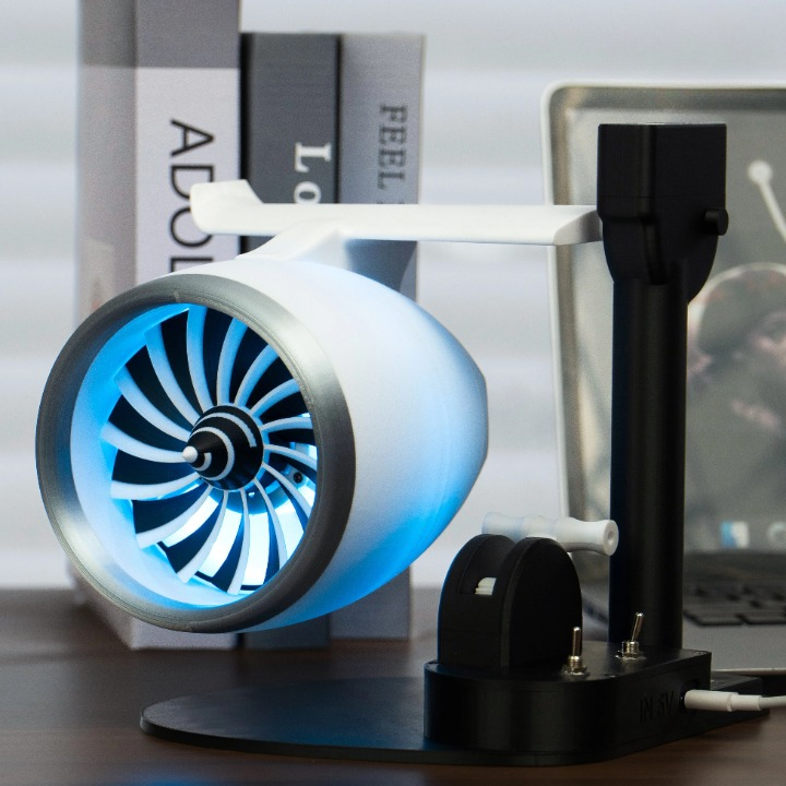 Cool Mist Humidifier with RGB Light Turbo Fan Design
