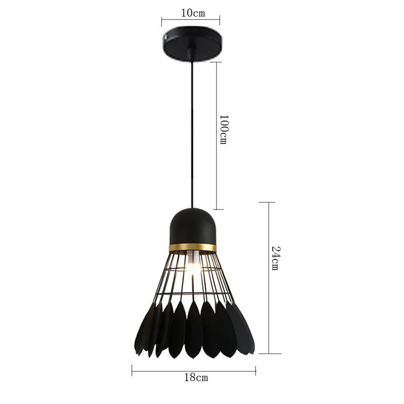 Retro Loft Industrial Pendant Light Wrought Iron Metal Ball E27 Hanging Lamp