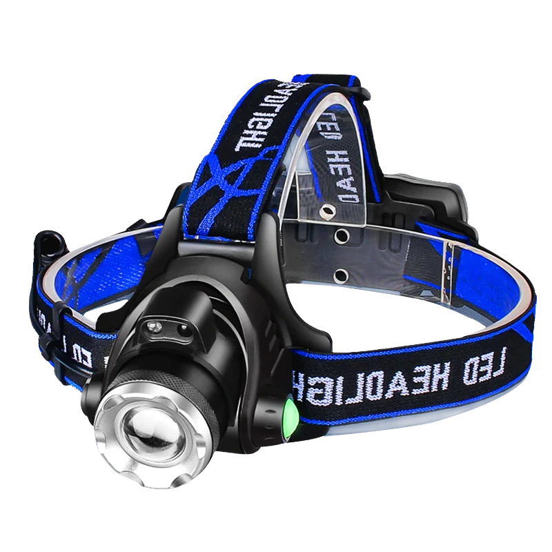 Powerful LED Headlamp Zoomable Rechargeable Waterproof for Camping Fishing