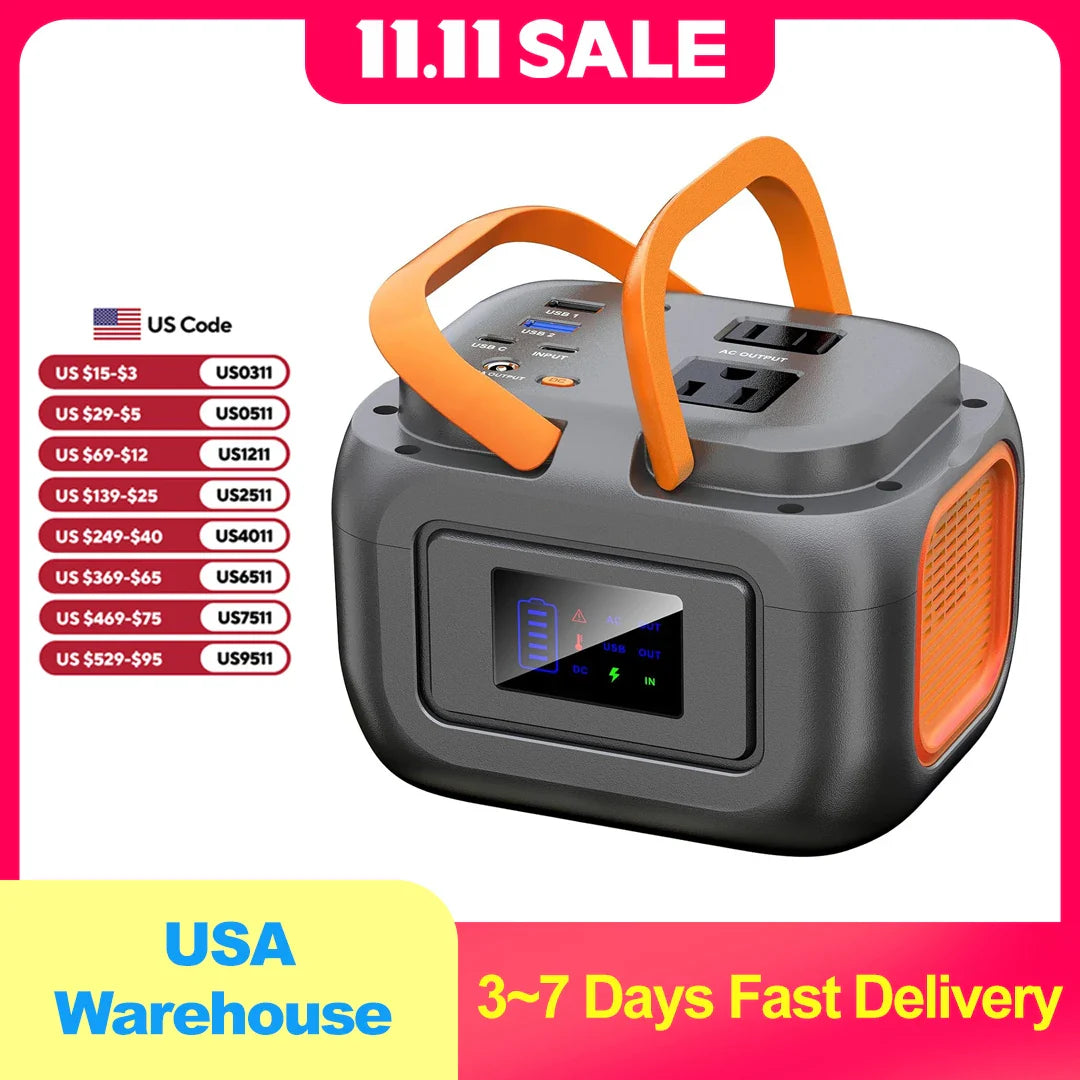 120W-Portable-Power-Station-97.6Wh-AC-USB-C-LED-Light-for-Camping-RV-&-Home-Use-Power-Stations