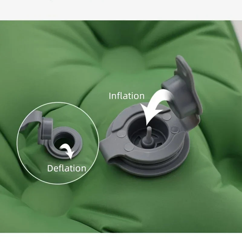 2025 Upgrade Double Air Mattress Camping Inflatable Bed Built-in Pump Waterproof