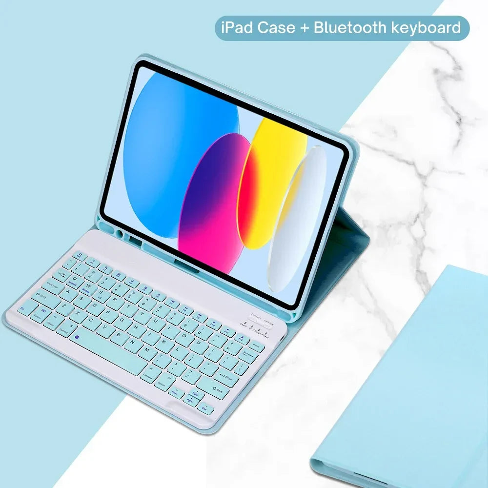 Detachable Bluetooth Keyboard Case for 10.9 Tablet Wireless Protective Cover