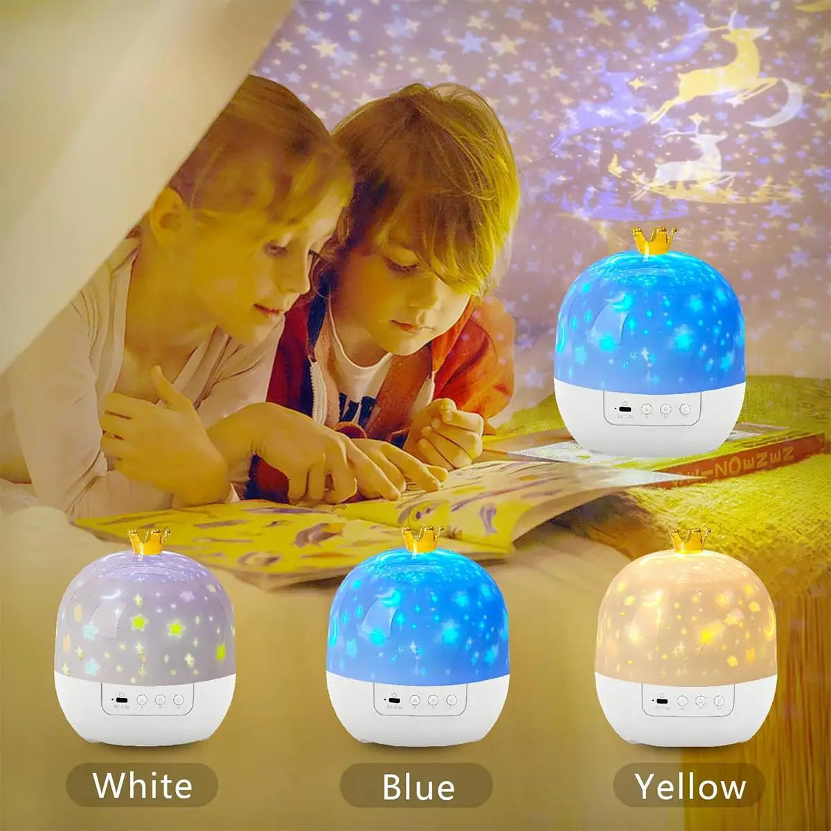 Galaxy Star Projector 21-in-1 Multicolor Dimmable LED Night Light for Kids Bedroom