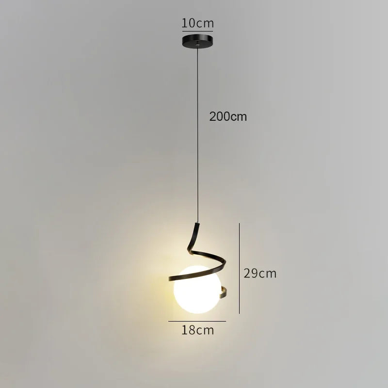 Nordic LED Pendant Light Hanging Lamp for Bedroom Living Room Dining Table Decor