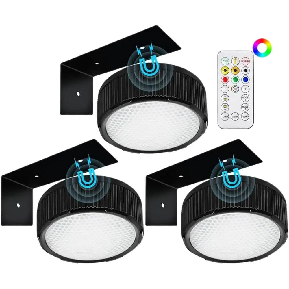 3 Pack Remote Control Picture Lights Battery Powered Dimmable Art Display Lamps