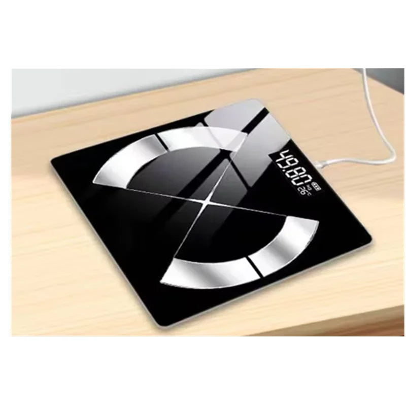 Smart Digital Scale with LED Display – USB Rechargeable Electronic Home Device