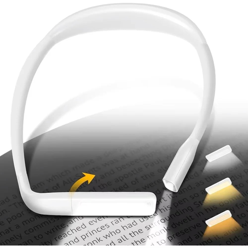 USB Rechargeable Reading Neck Light Hands Free Book Light for Bed Night