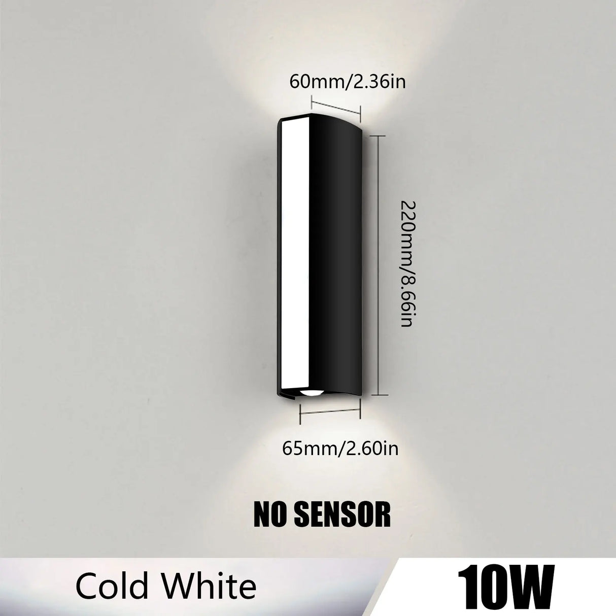 Outdoor LED Wall Light – 10W IP66 Waterproof Lamp for Home Exterior & Garden Decor