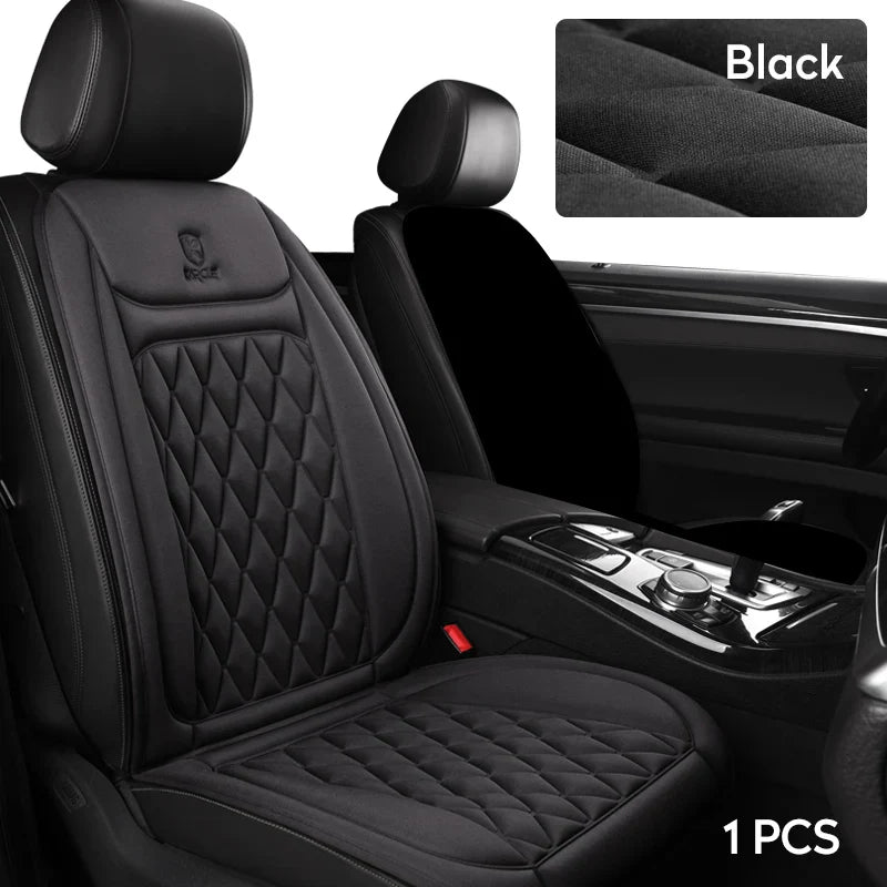 12V/24V Heated Car Seat Cushion – Fast Heating Winter Pad