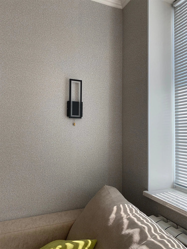 Modern Minimalist LED Wall Lamp – Black White Light for Bedroom & Living Room