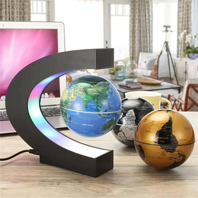 Magnetic Levitation Globe LED Floating World Map Lamp Antigravity Home Decor Gift
