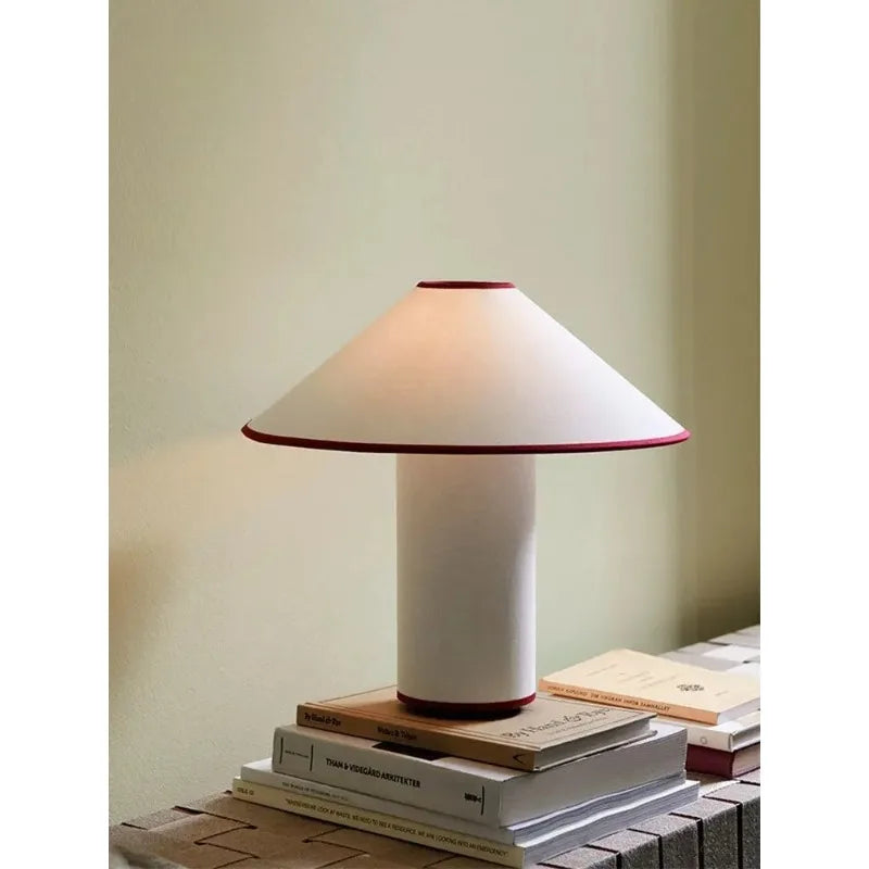 Wabi Sabi Mushroom Table Lamp Retro Japanese Bedside Desk Light E14 Cream