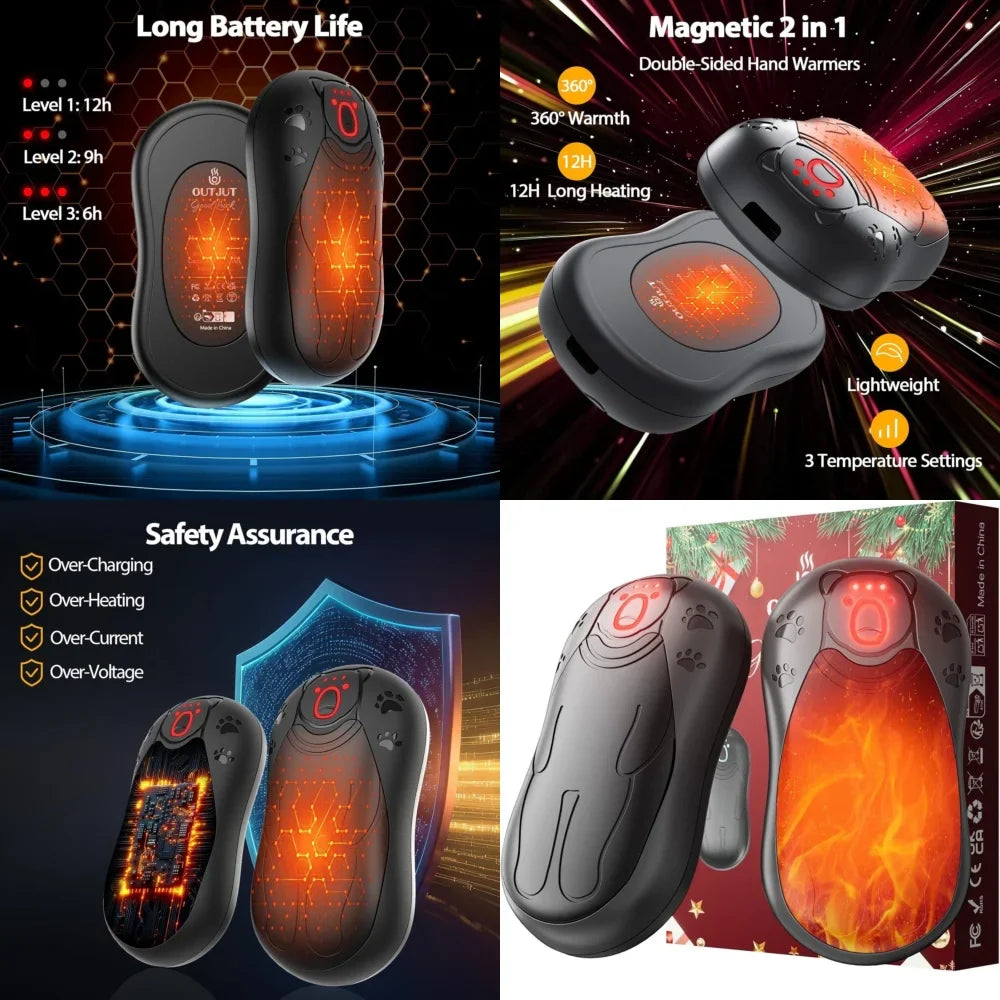 2-Pack-Rechargeable-Hand-Warmers-–-12000mAh-USB-Electric-Heater-for-Winter-Chemical-Hand-Warmers