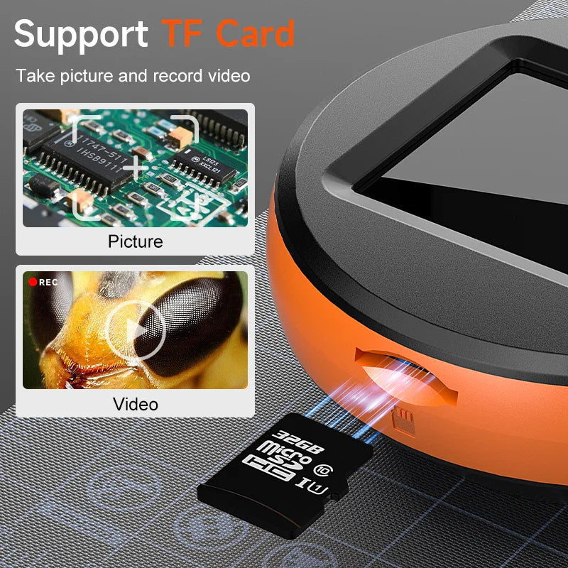 HD 1080P Digital Microscope Magnifier 2 Inch IPS Screen for PCB Repair