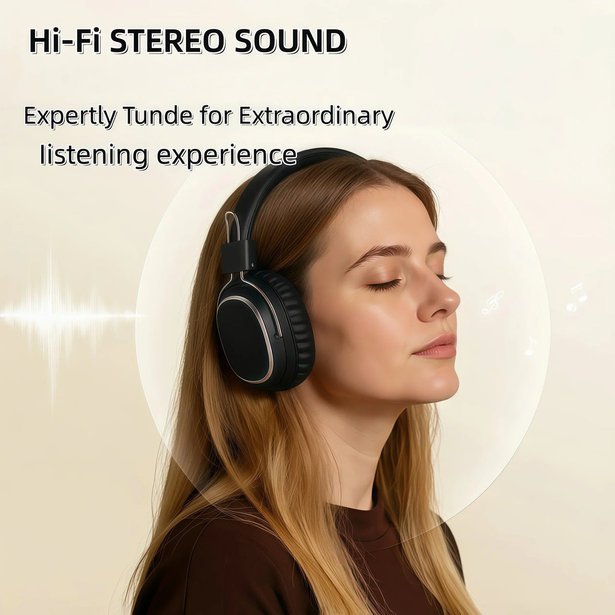 Foldable Wireless Bluetooth 5.3 Headphones with Mic Stereo Over Ear Wired Option