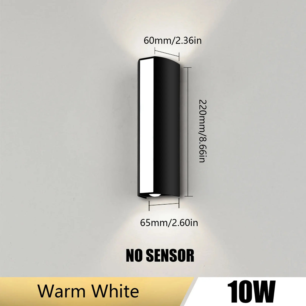 Outdoor LED Wall Light – 10W IP66 Waterproof Lamp for Home Exterior & Garden Decor