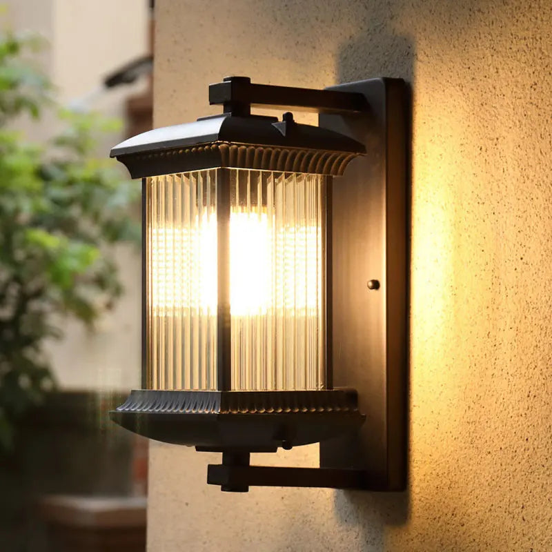 Outdoor Waterproof Metal Wall Lamp AC90-260V Exterior Porch Garden Villa Light