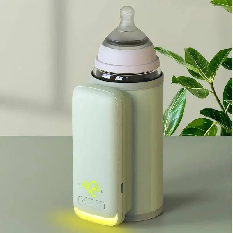 Portable Baby Bottle Warmer USB Travel Milk Warmer with LCD Temperature Control