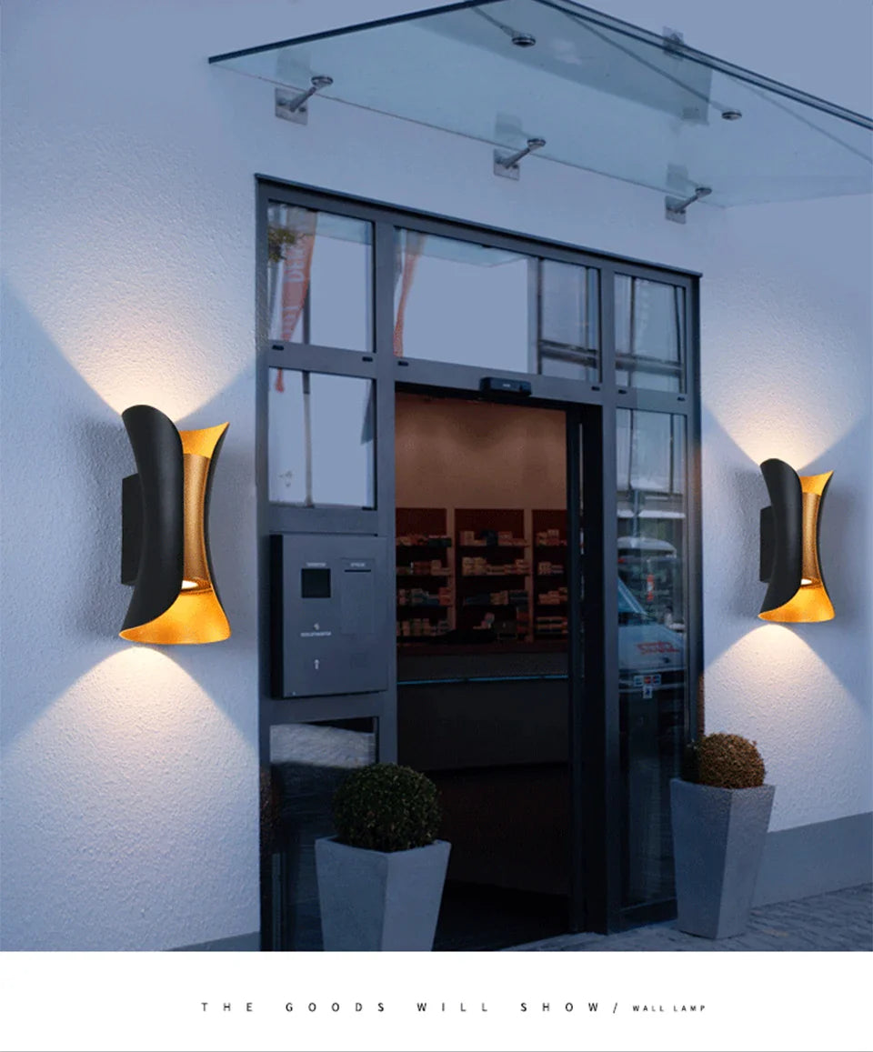 IP65 LED Outdoor Wall Light – 6W/10W Waterproof Aluminum Sconce for Porch Garden