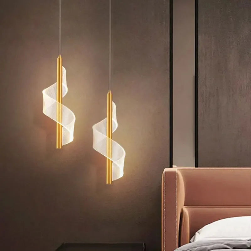 Modern LED Pendant Light Hanging Lamp for Living Room Bedroom Cafe Bar Aisle